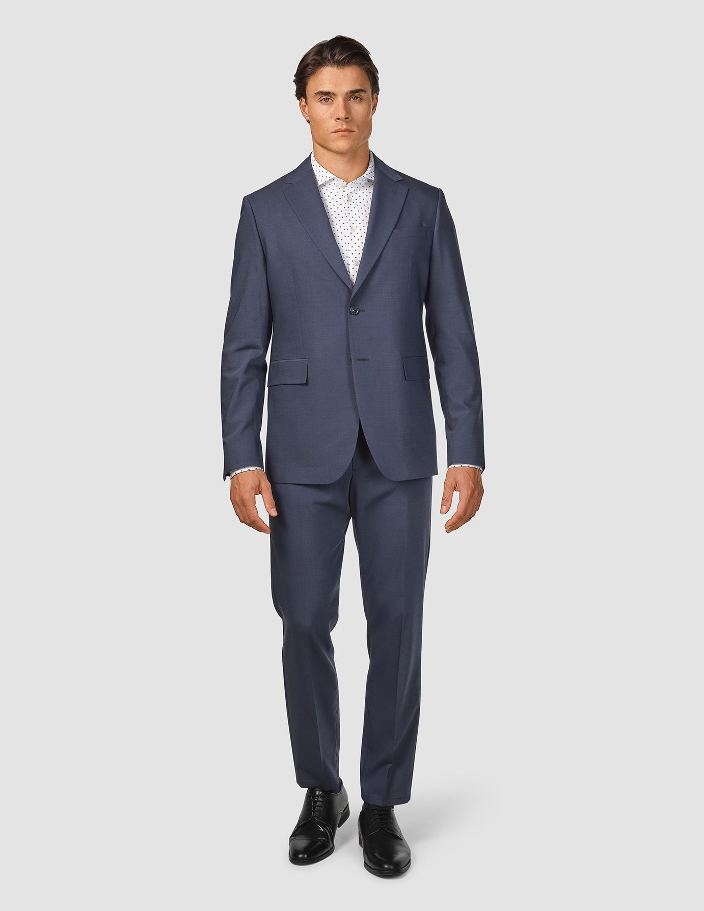 Tech Wool Blazer Navy Slim